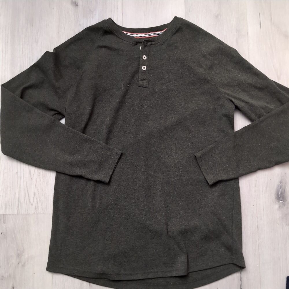 The Normal Brand Henley Men’s Large Everyday Henley Long-Sleeve T Shirt Tee